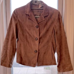 Barney’s NY suede light jacket ,100% Goat suede , size M 4-6 . Soft like butter